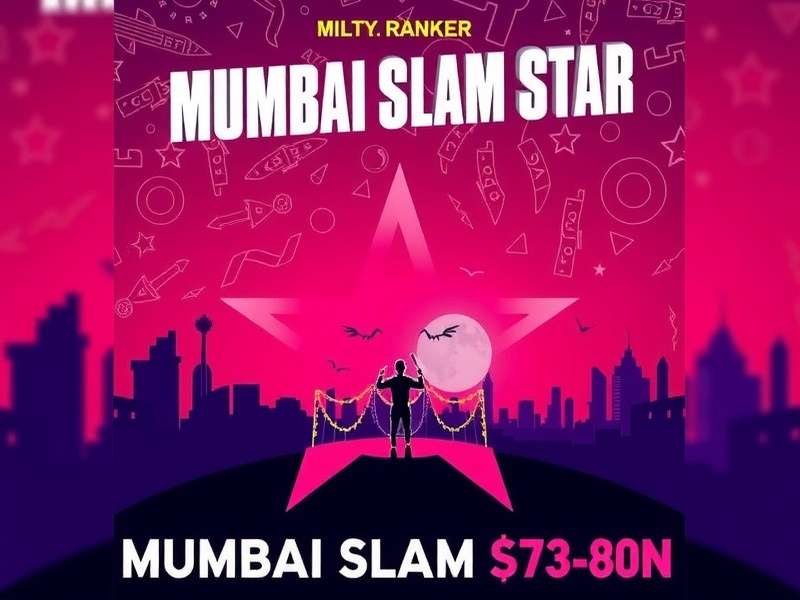 Mumbai Slam Star Game Cover with Marine Drive Background Mumbai Slam Star Official Cover